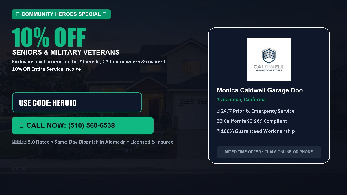 10% OFF Senior Citizens (65+) & Military / Veteran Community Discount in Alameda, CA